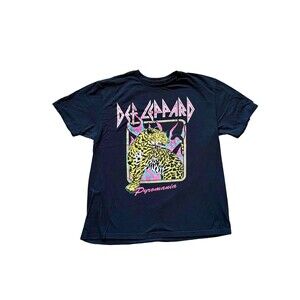 Def Leppard Pyromania Graphic Band Tee
Size Large | Retro Leopard Graphic
